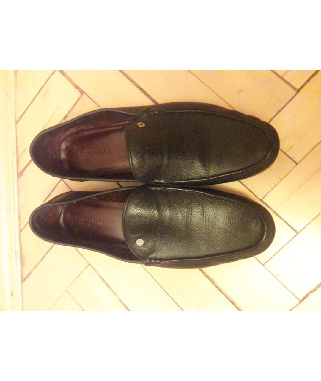 VALENTINO Черные кожаные туфли, фото 2