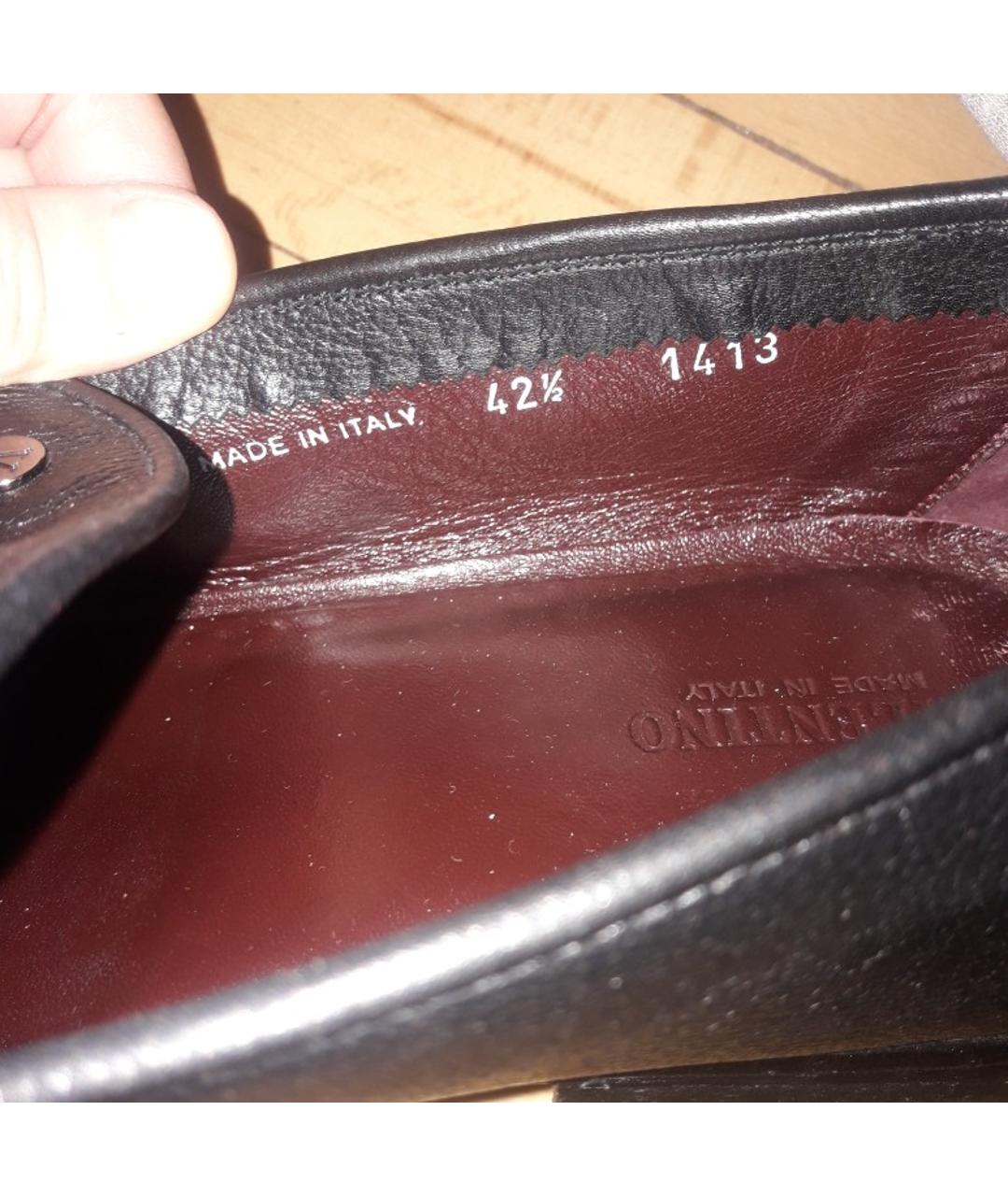 VALENTINO Черные кожаные туфли, фото 6