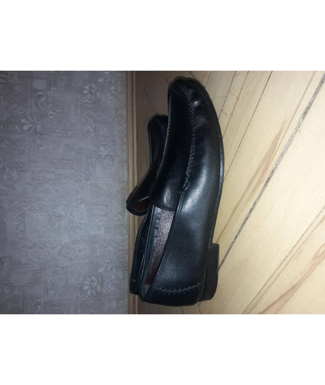 VALENTINO Черные кожаные туфли, фото 9