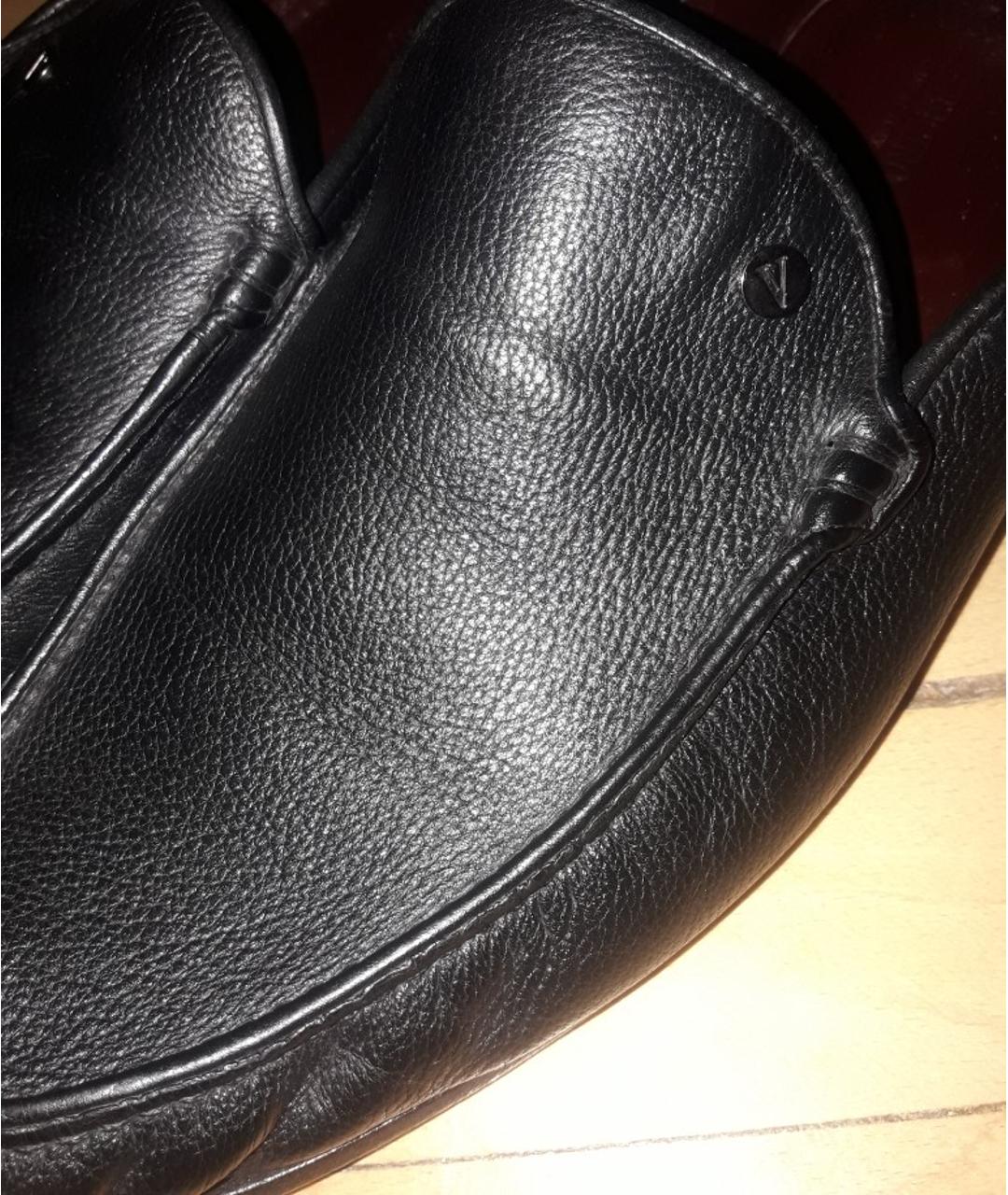 VALENTINO Черные кожаные туфли, фото 8