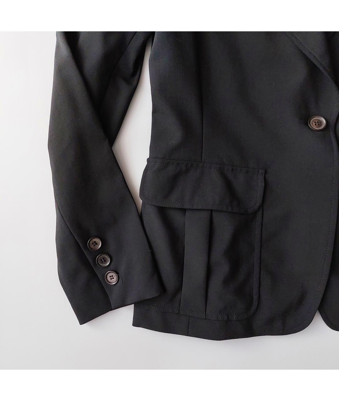 BARBARA BUI Черный шерстяной жакет/пиджак, фото 4