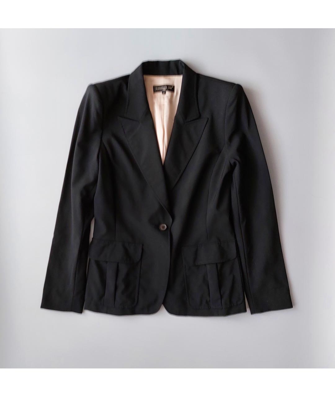 BARBARA BUI Черный шерстяной жакет/пиджак, фото 10