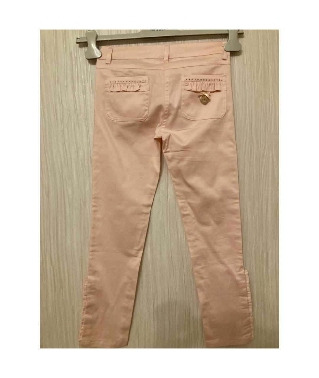 BLUMARINE Розовые хлопковые брюки и шорты, фото 3