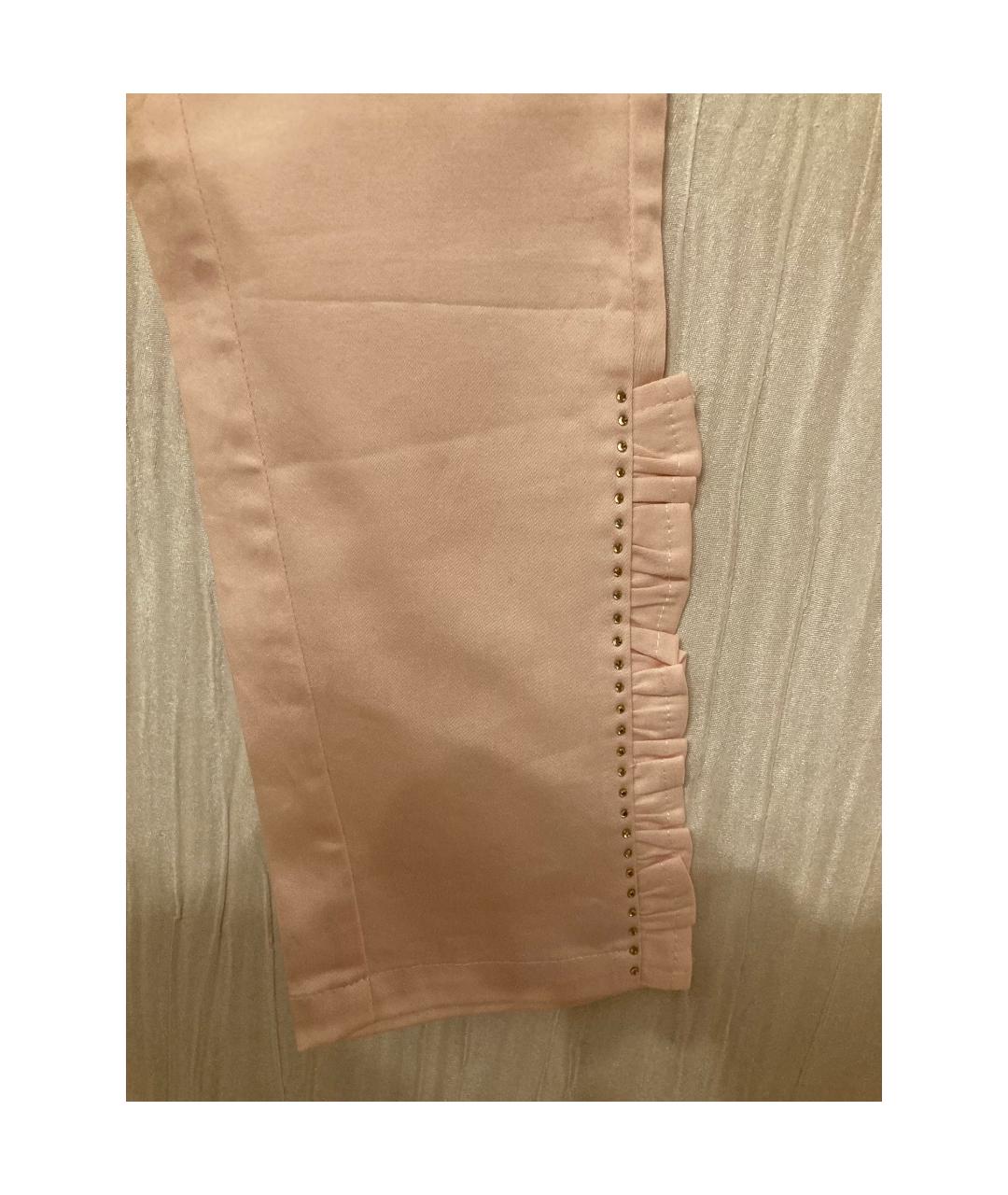 BLUMARINE Розовые хлопковые брюки и шорты, фото 4