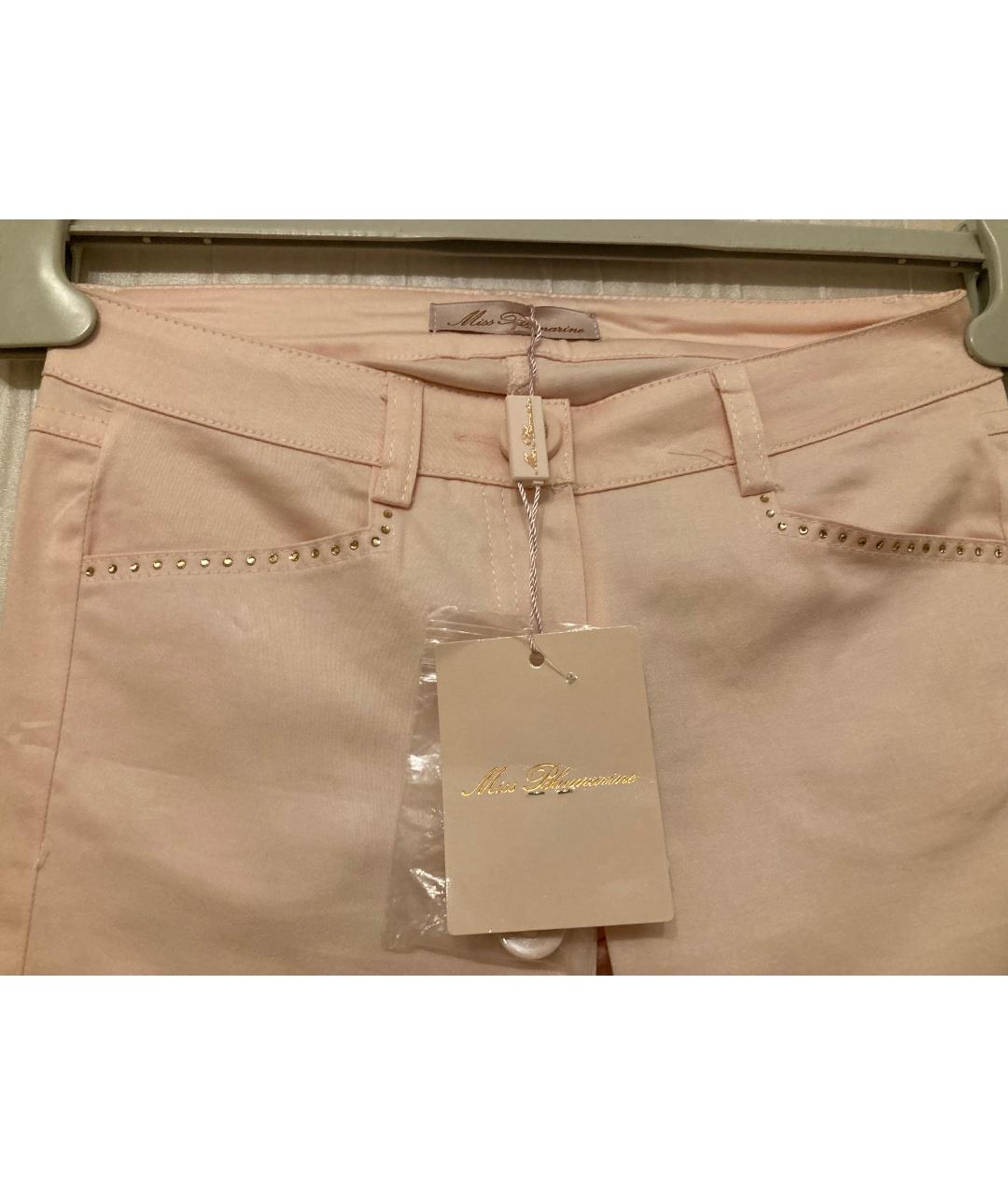 BLUMARINE Розовые хлопковые брюки и шорты, фото 2