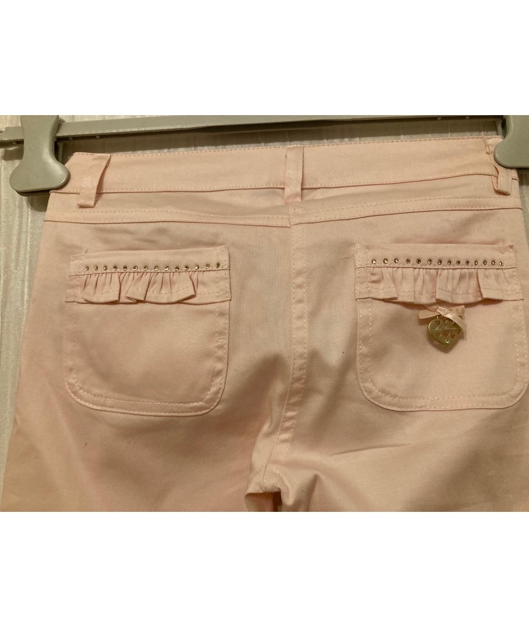BLUMARINE Розовые хлопковые брюки и шорты, фото 5