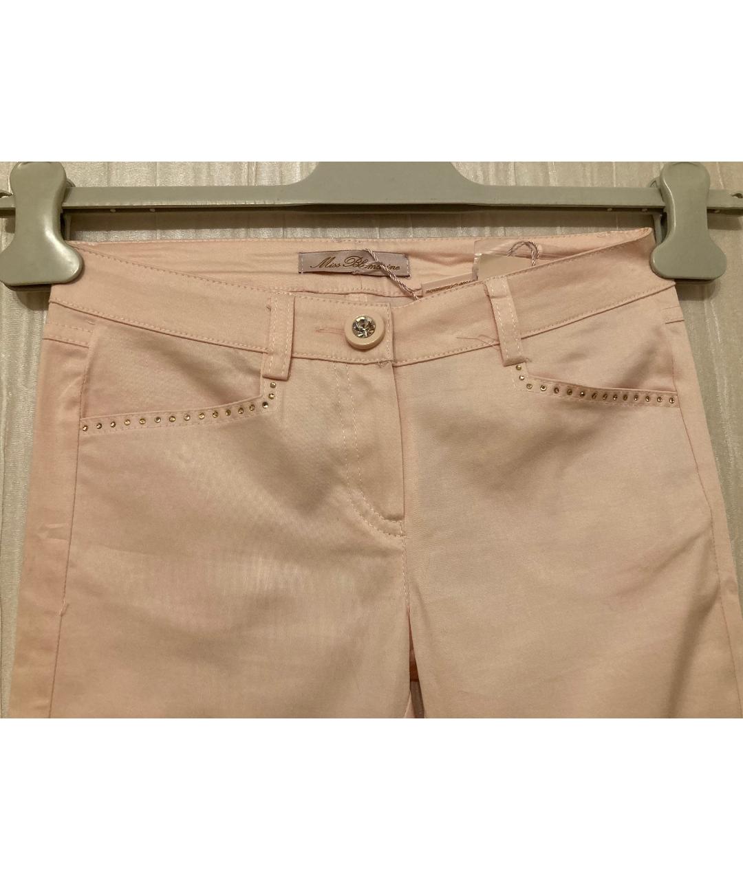 BLUMARINE Розовые хлопковые брюки и шорты, фото 6