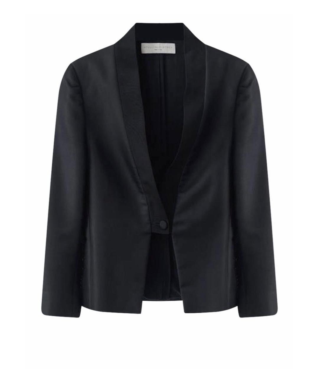 STELLA MCCARTNEY Черный хлопковый жакет/пиджак, фото 1