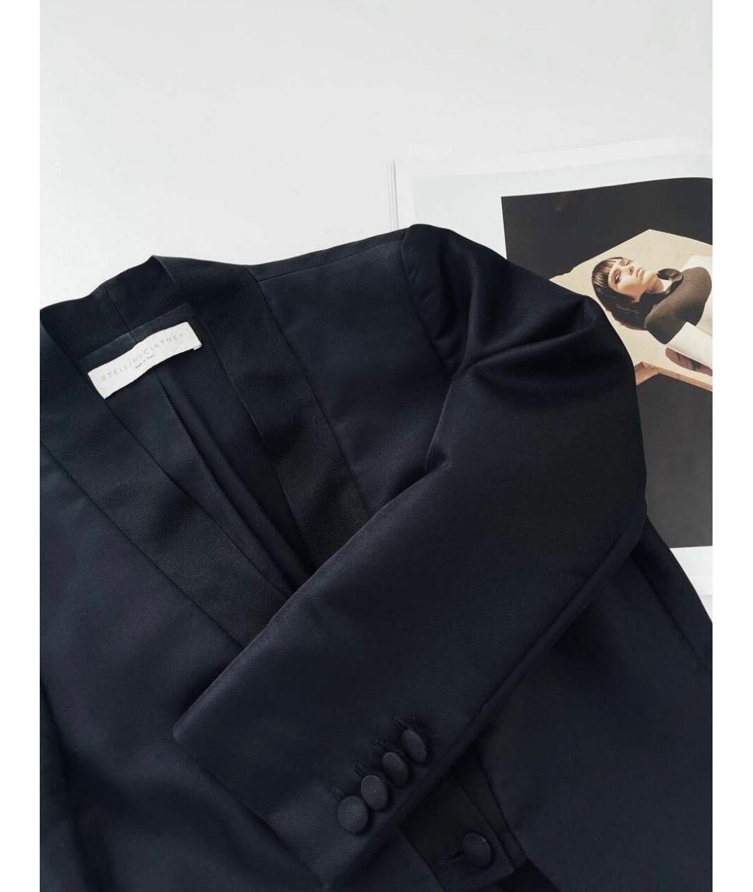 STELLA MCCARTNEY Черный хлопковый жакет/пиджак, фото 3