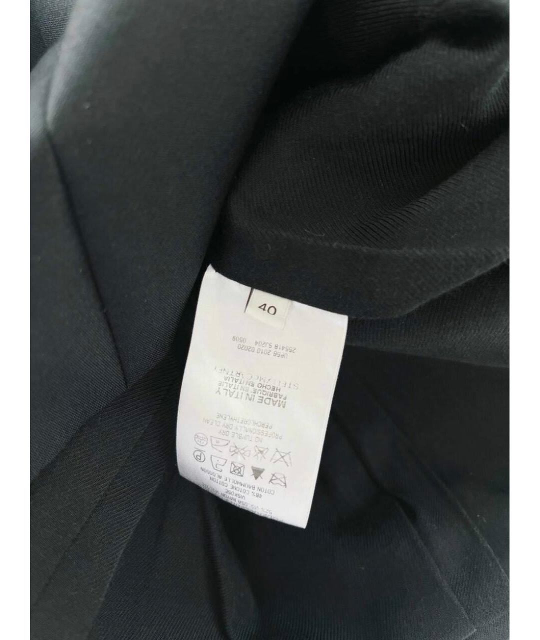 STELLA MCCARTNEY Черный хлопковый жакет/пиджак, фото 4