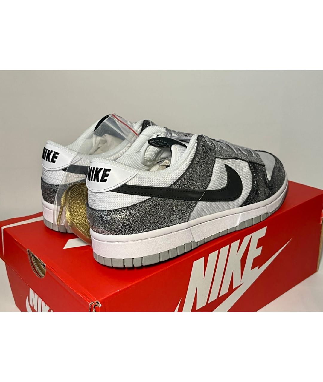 NIKE Серебряные низкие кроссовки / кеды, фото 3