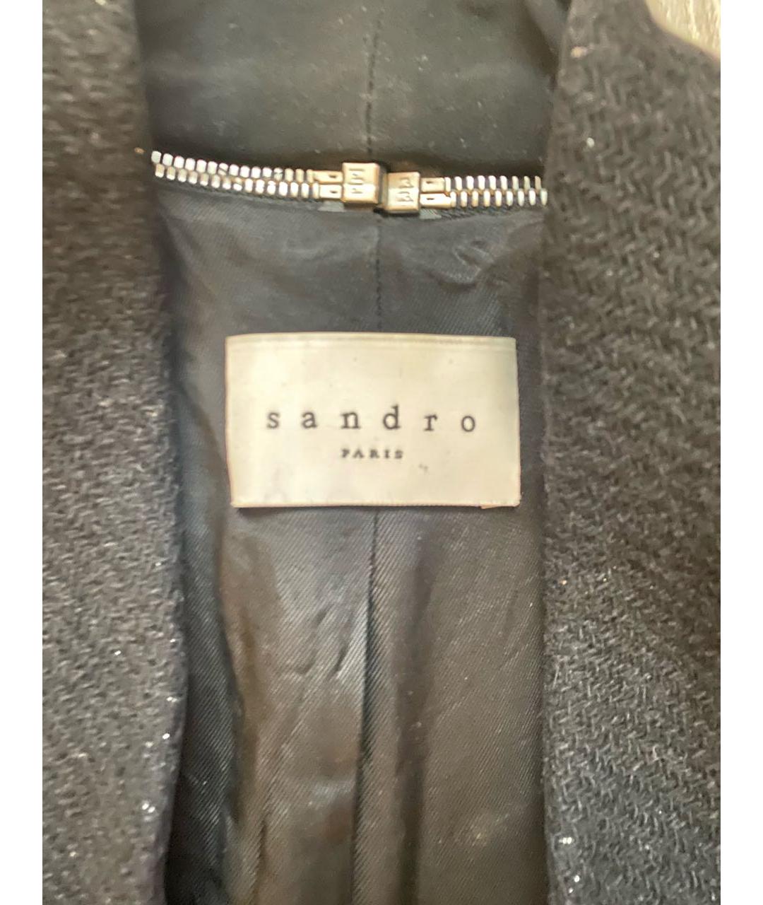 SANDRO Черный жакет/пиджак, фото 3