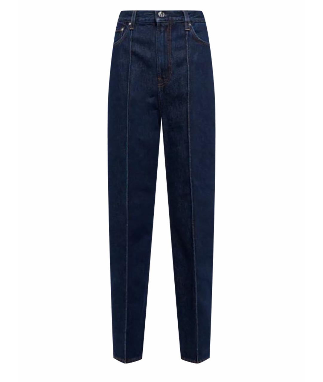 TOTEME Синие хлопковые прямые джинсы, фото 1