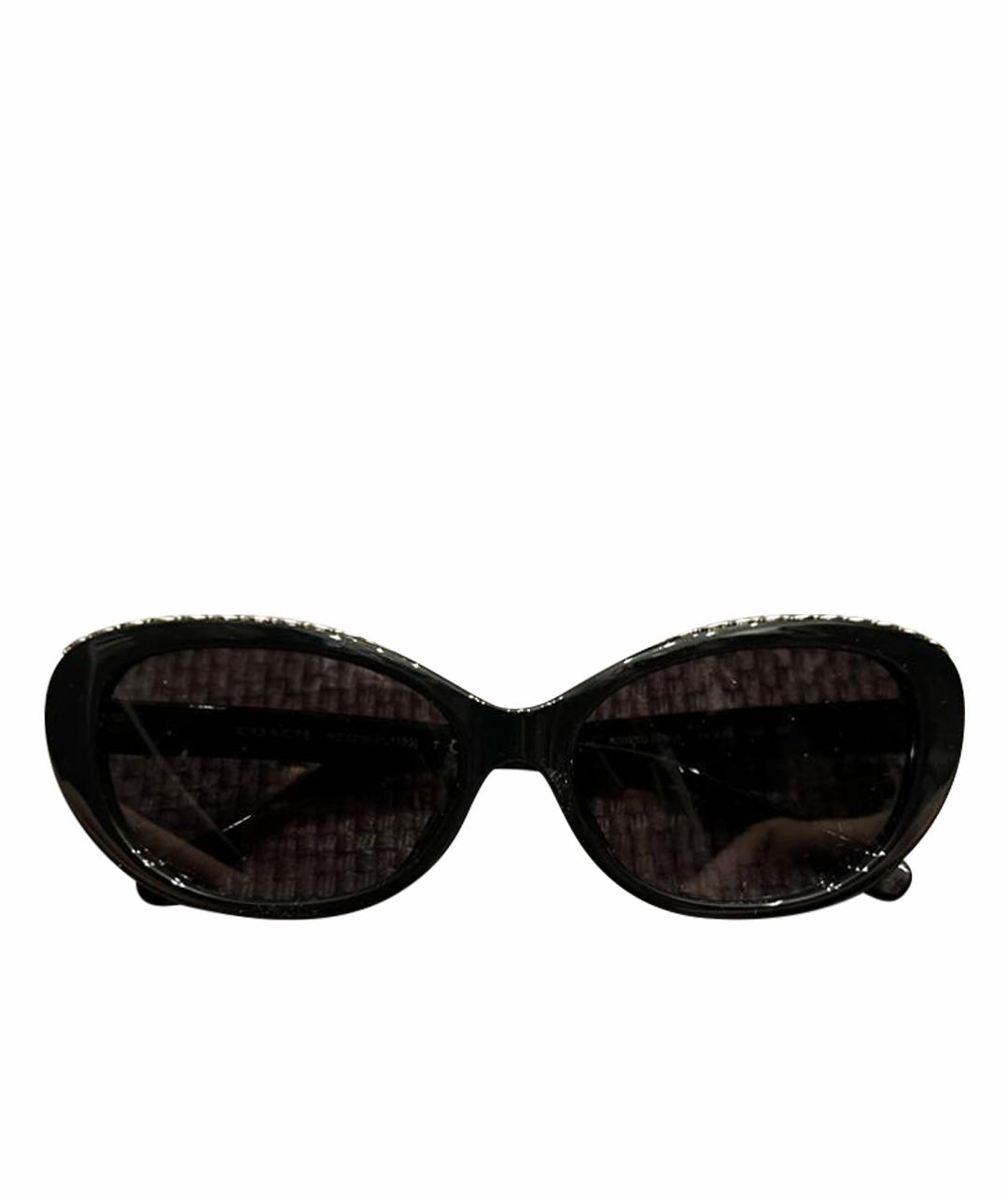 COACH Черные пластиковые солнцезащитные очки, фото 1