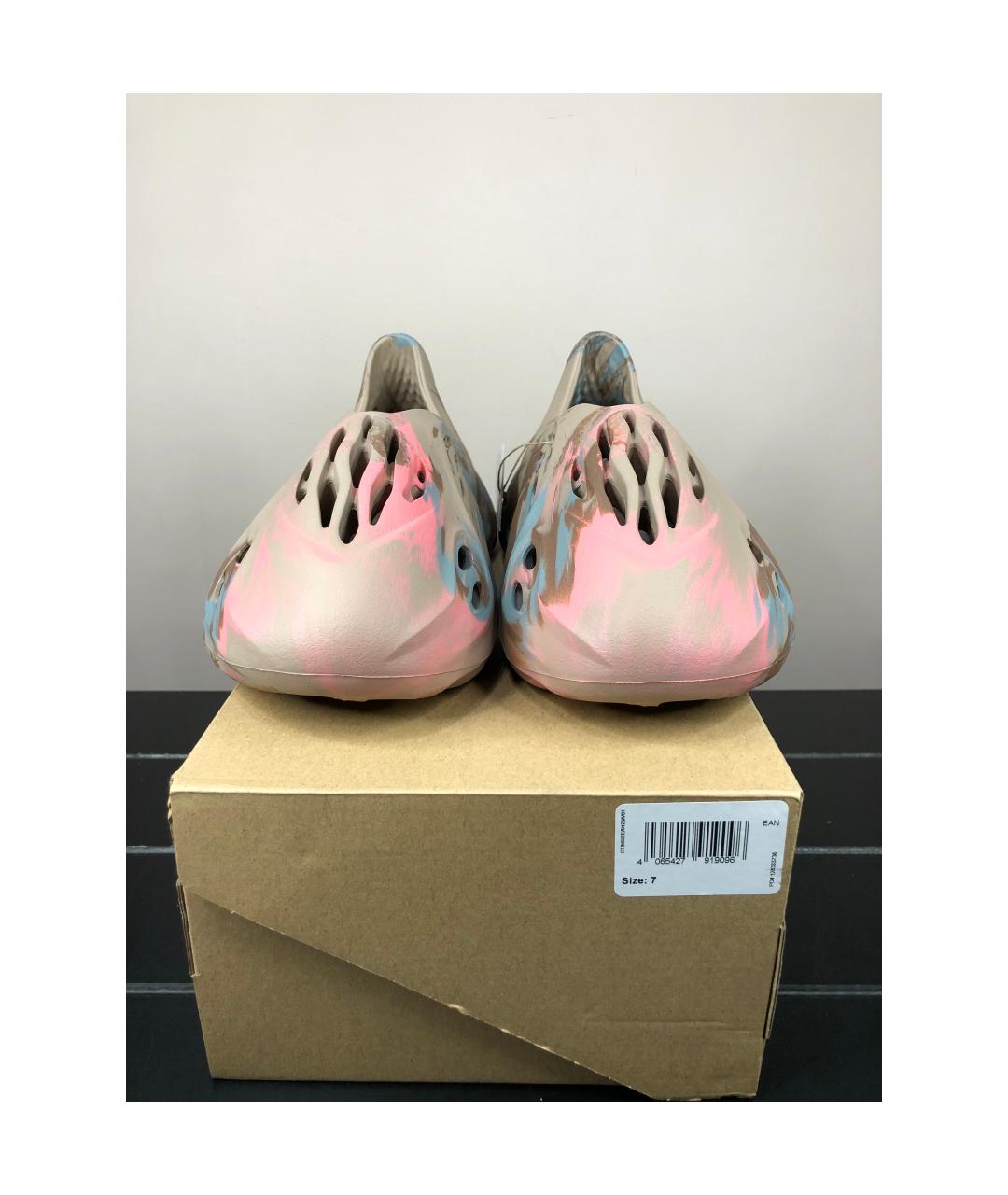 ADIDAS YEEZY Бежевые резиновые кроссовки, фото 2