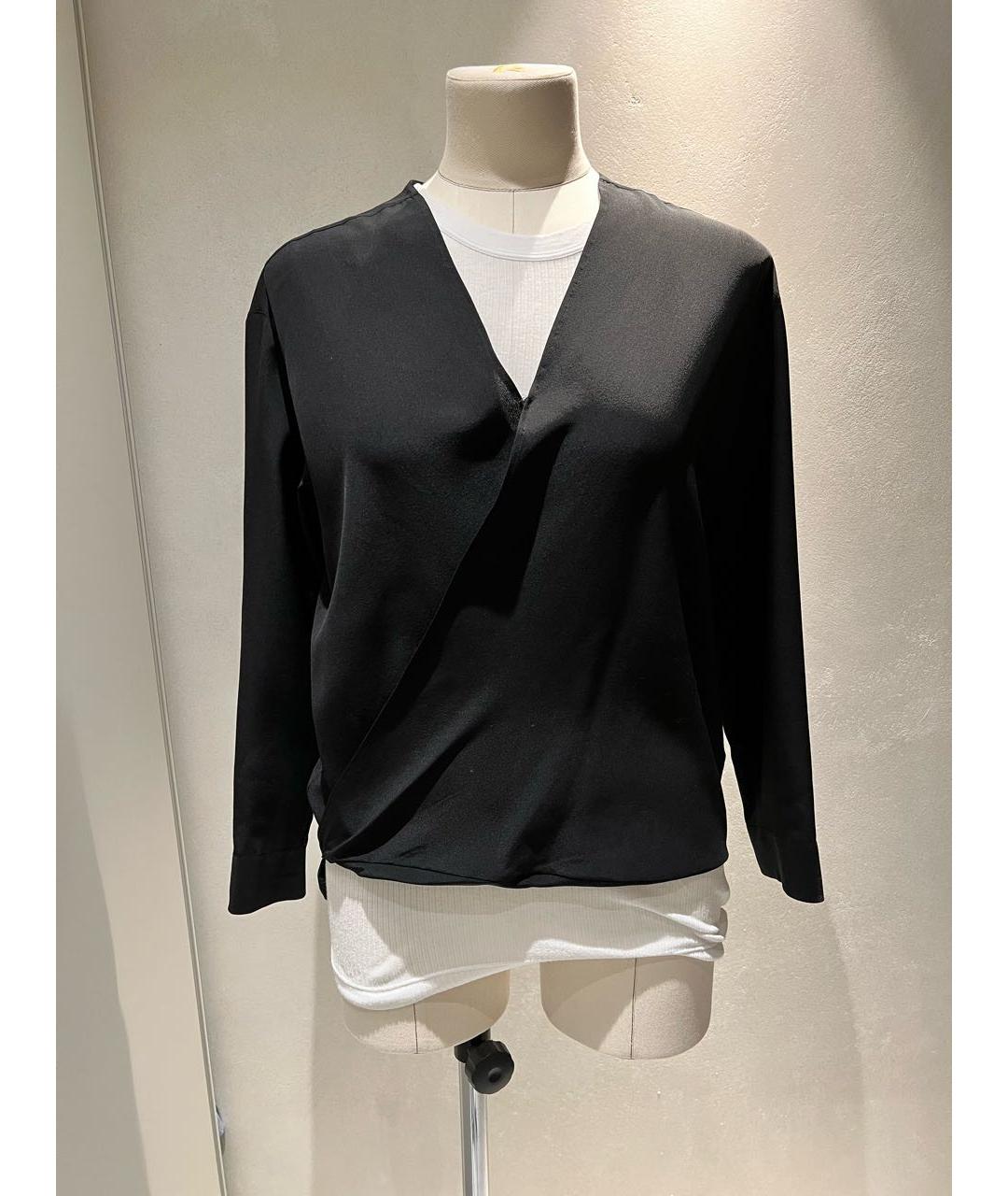 ETRO Черная шелковая блузы, фото 9