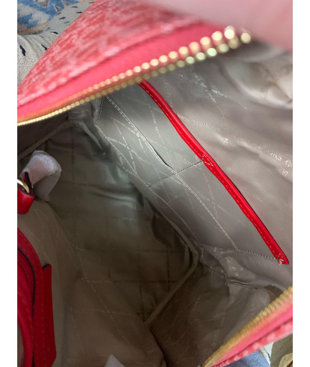 MICHAEL KORS Красный кожаный рюкзак, фото 7