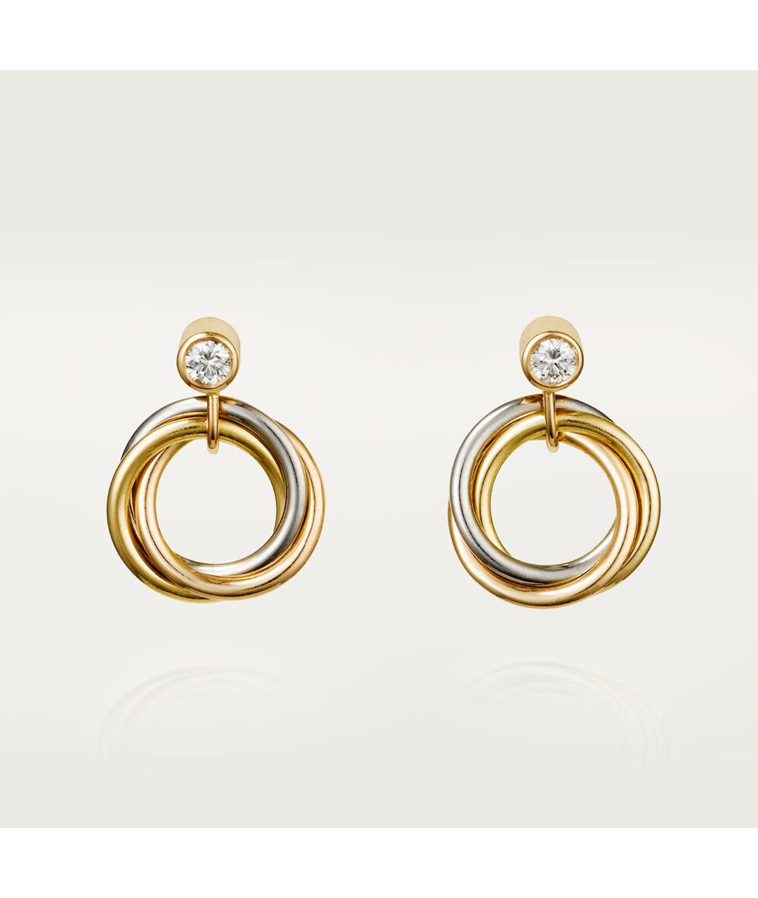 CARTIER Золотые серьги из белого золота, фото 7