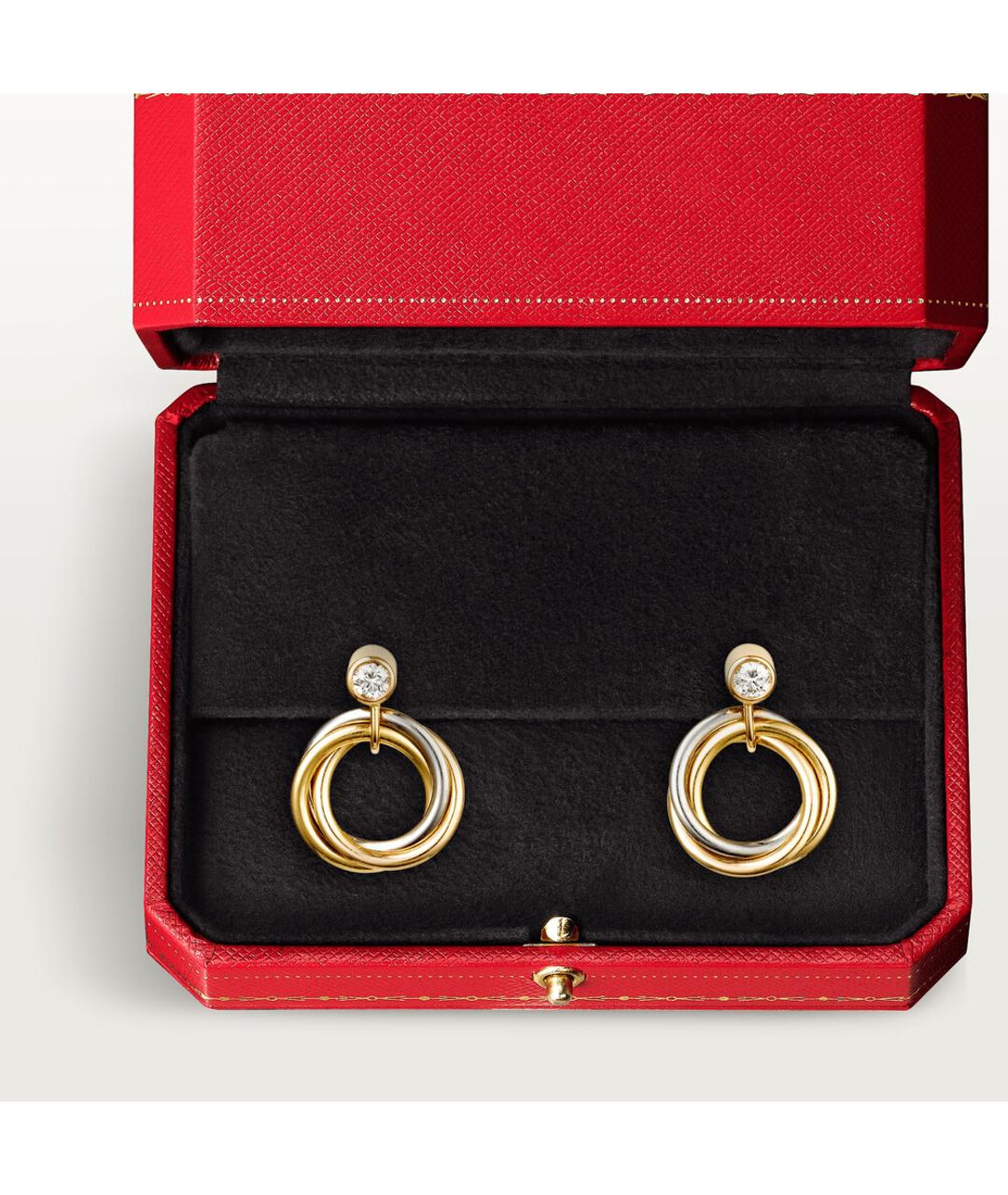 CARTIER Золотые серьги из белого золота, фото 5
