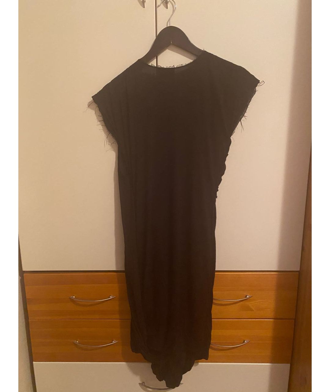 LANVIN Черное шелковое платье, фото 2
