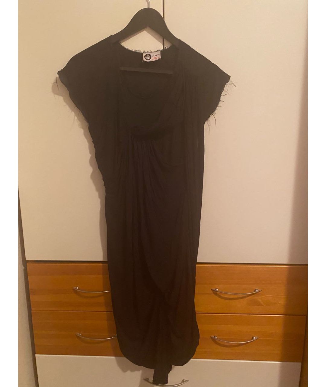 LANVIN Черное шелковое платье, фото 6