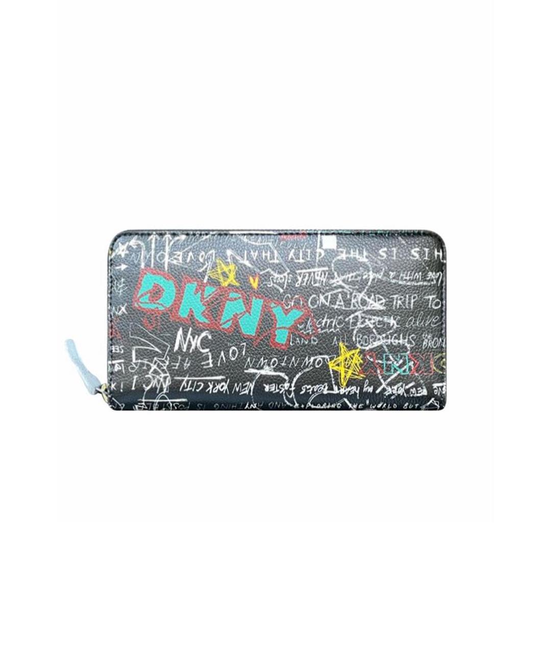 DKNY Черный кошелек из искусственной кожи, фото 1