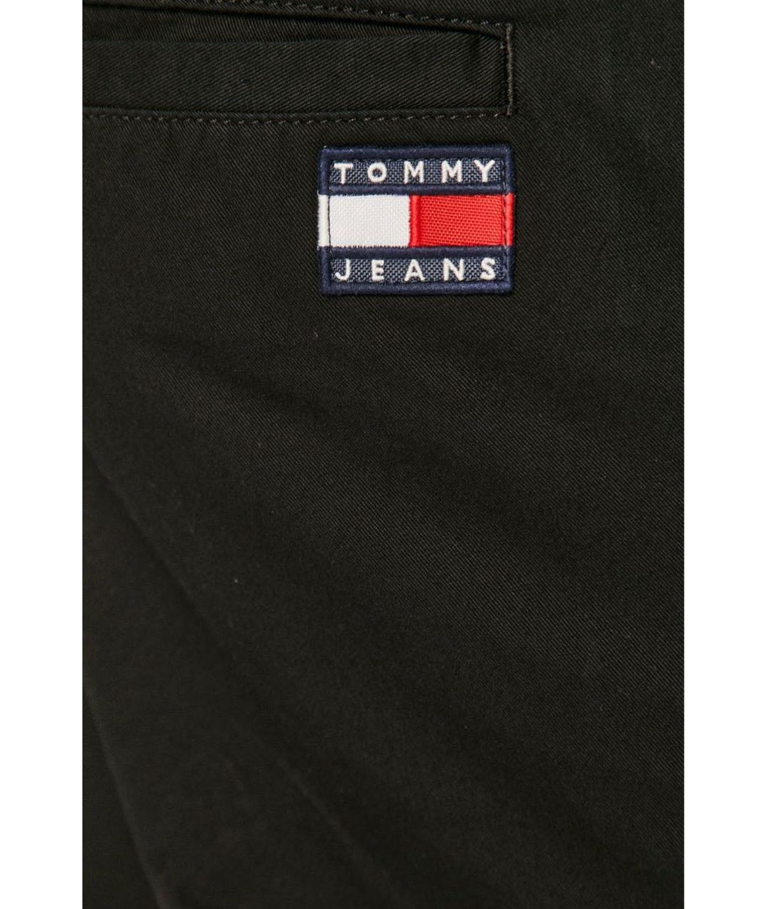 TOMMY HILFIGER Черные хлопковые брюки чинос, фото 3