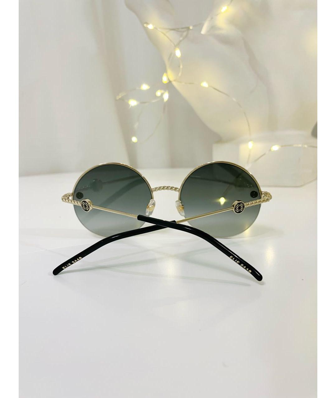 ELIE SAAB Металлические солнцезащитные очки, фото 4