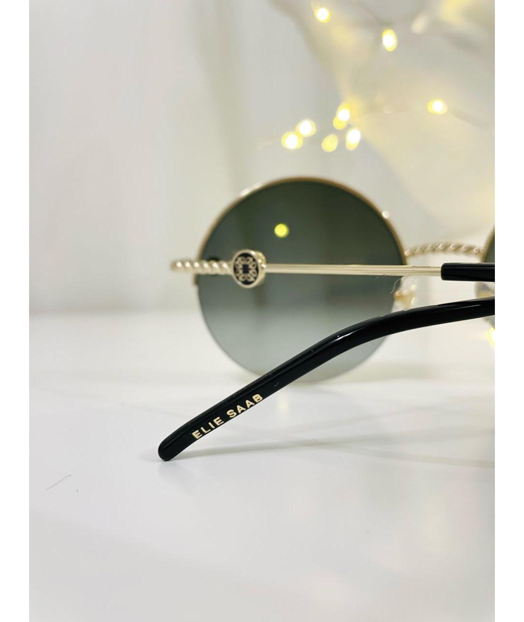 ELIE SAAB Металлические солнцезащитные очки, фото 6