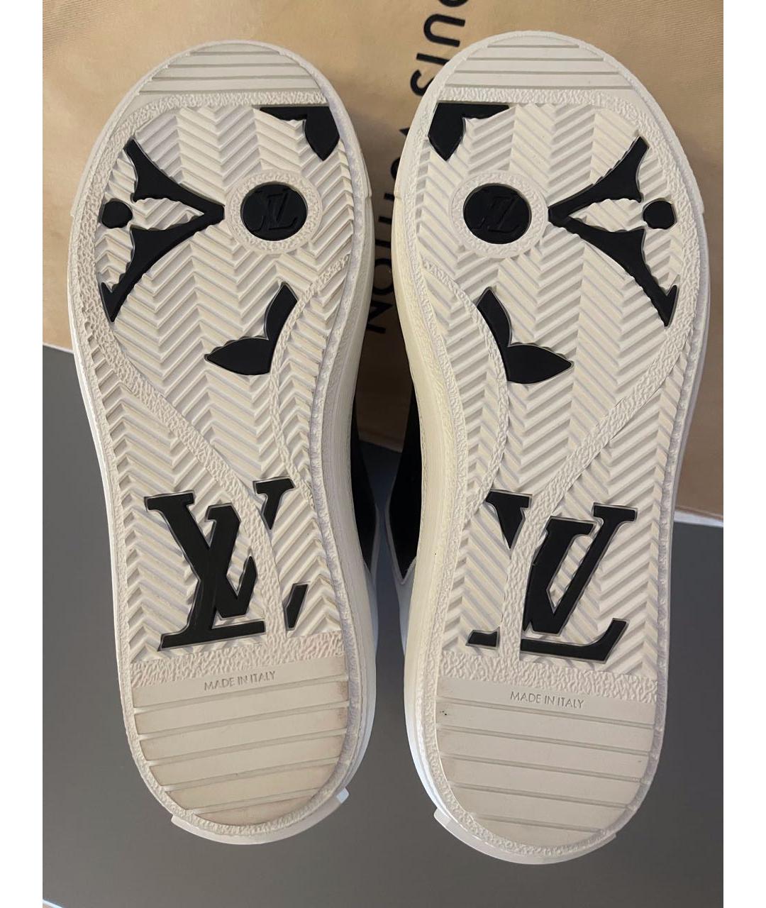 LOUIS VUITTON Белые кожаные кеды, фото 6