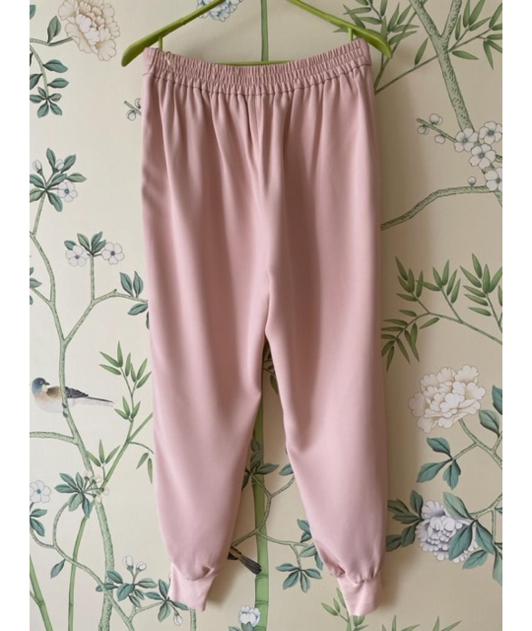 STELLA MCCARTNEY Розовые вискозные брюки широкие, фото 2