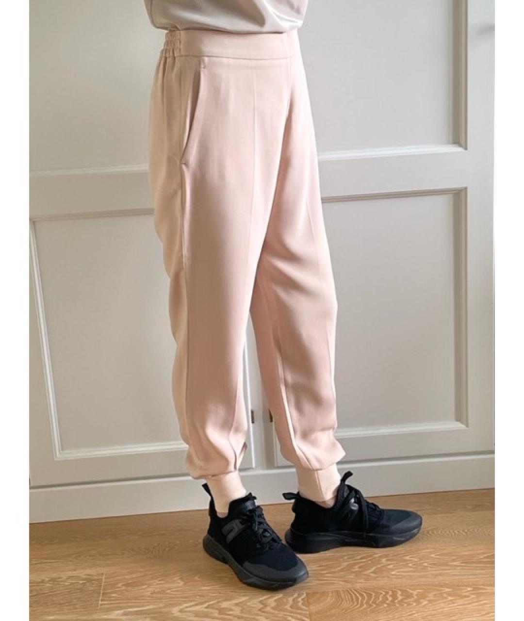 STELLA MCCARTNEY Розовые вискозные брюки широкие, фото 8
