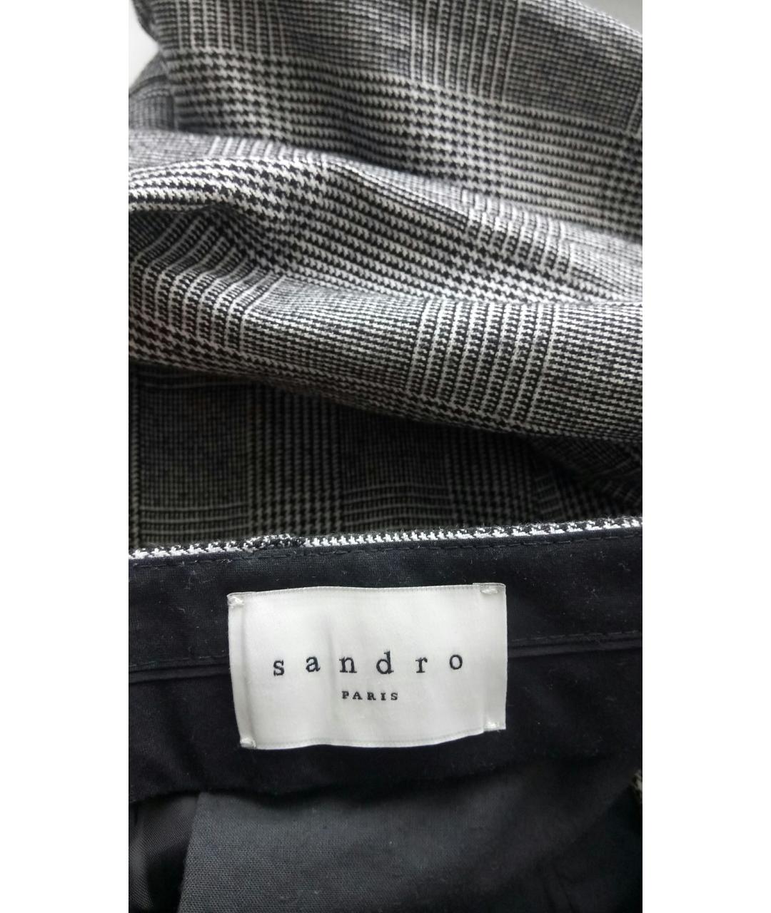 SANDRO Шерстяные прямые брюки, фото 5