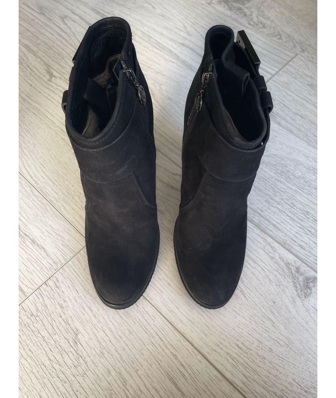FABI Черные нубуковые ботинки, фото 2