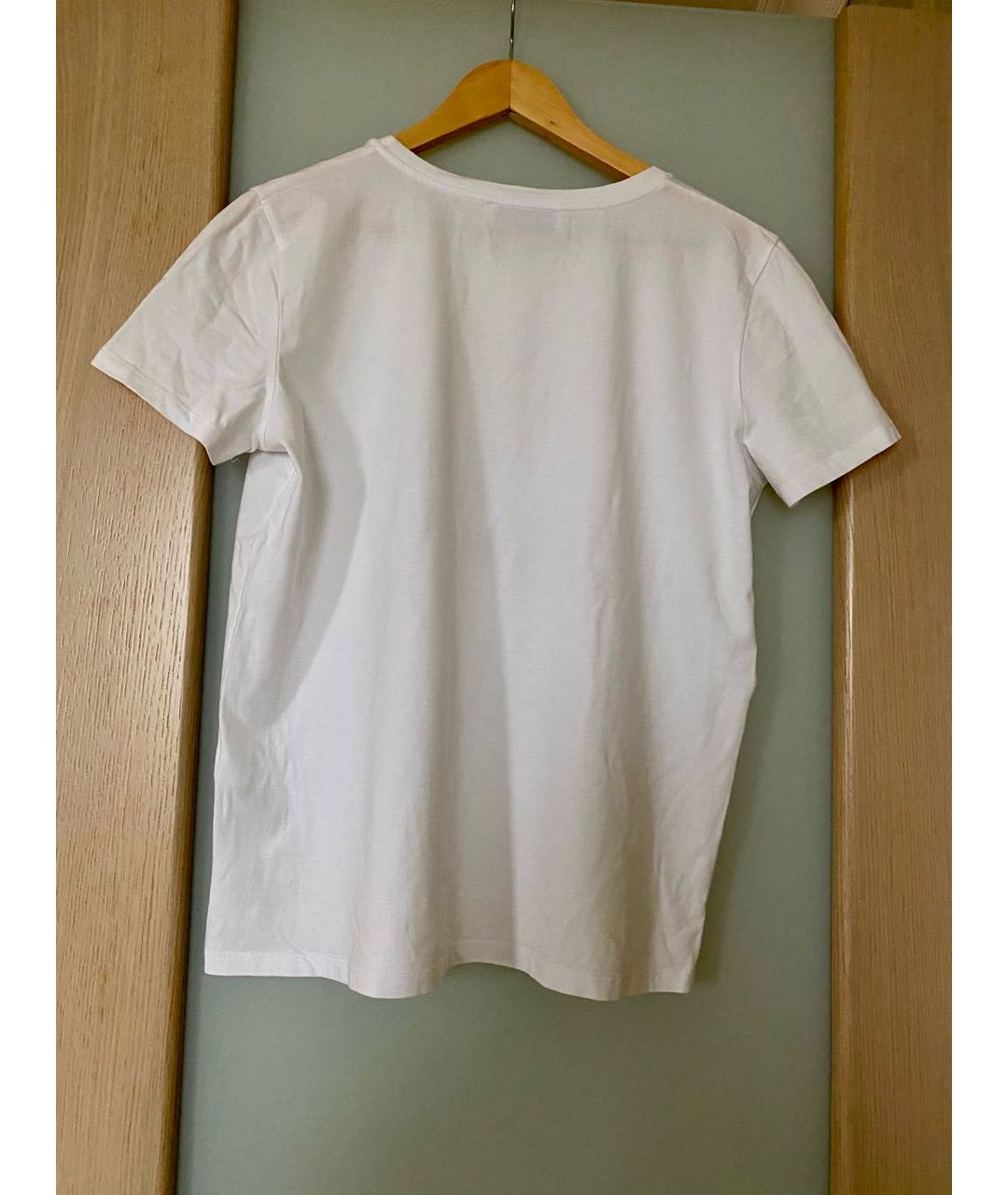 BLUMARINE Белая хлопко-эластановая футболка, фото 3
