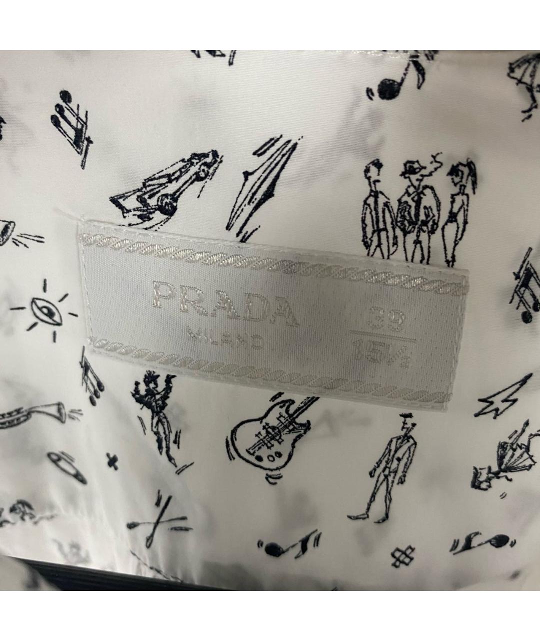 PRADA Белая хлопковая классическая рубашка, фото 3