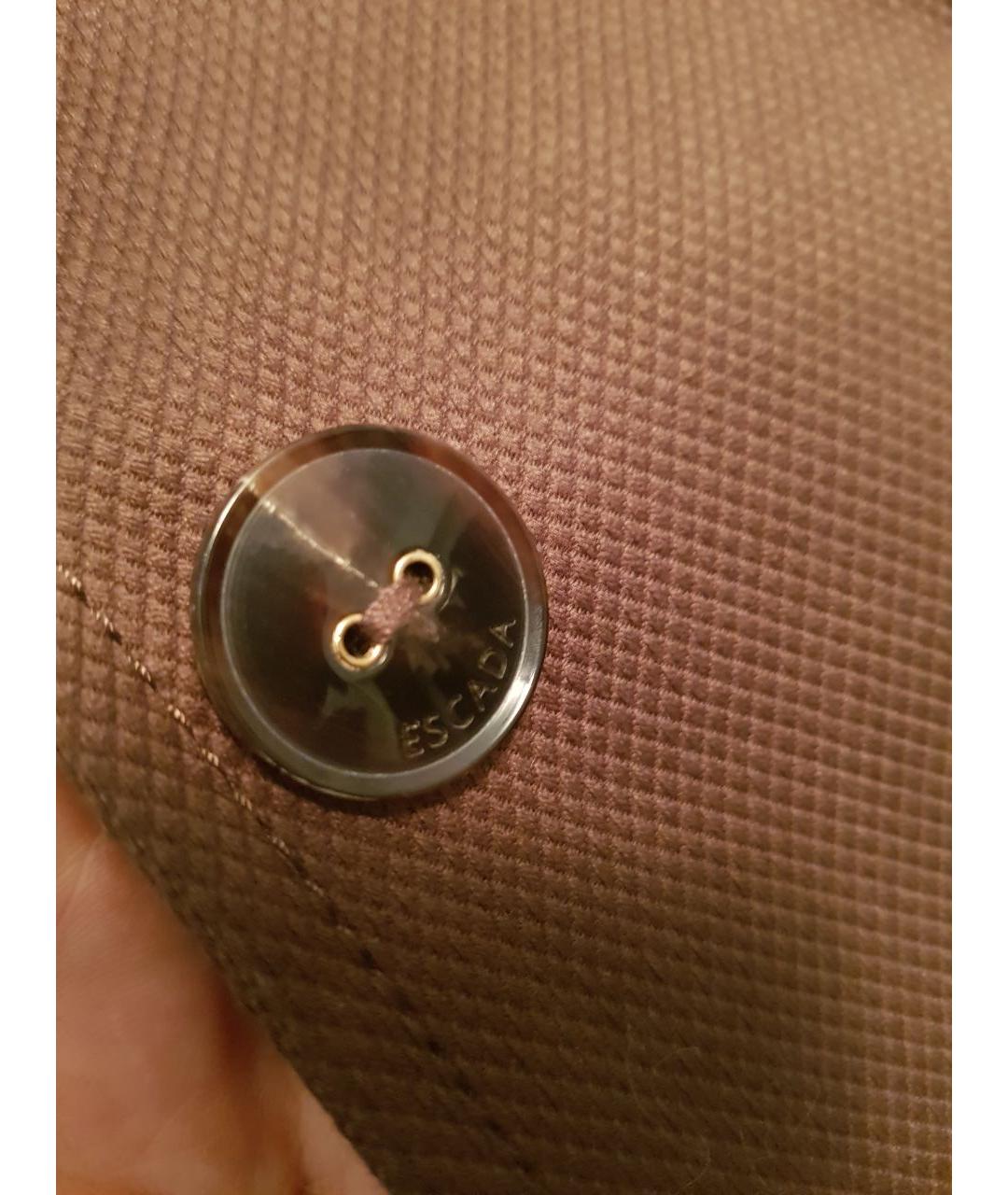 ESCADA Коричневый хлопко-эластановый жакет/пиджак, фото 4