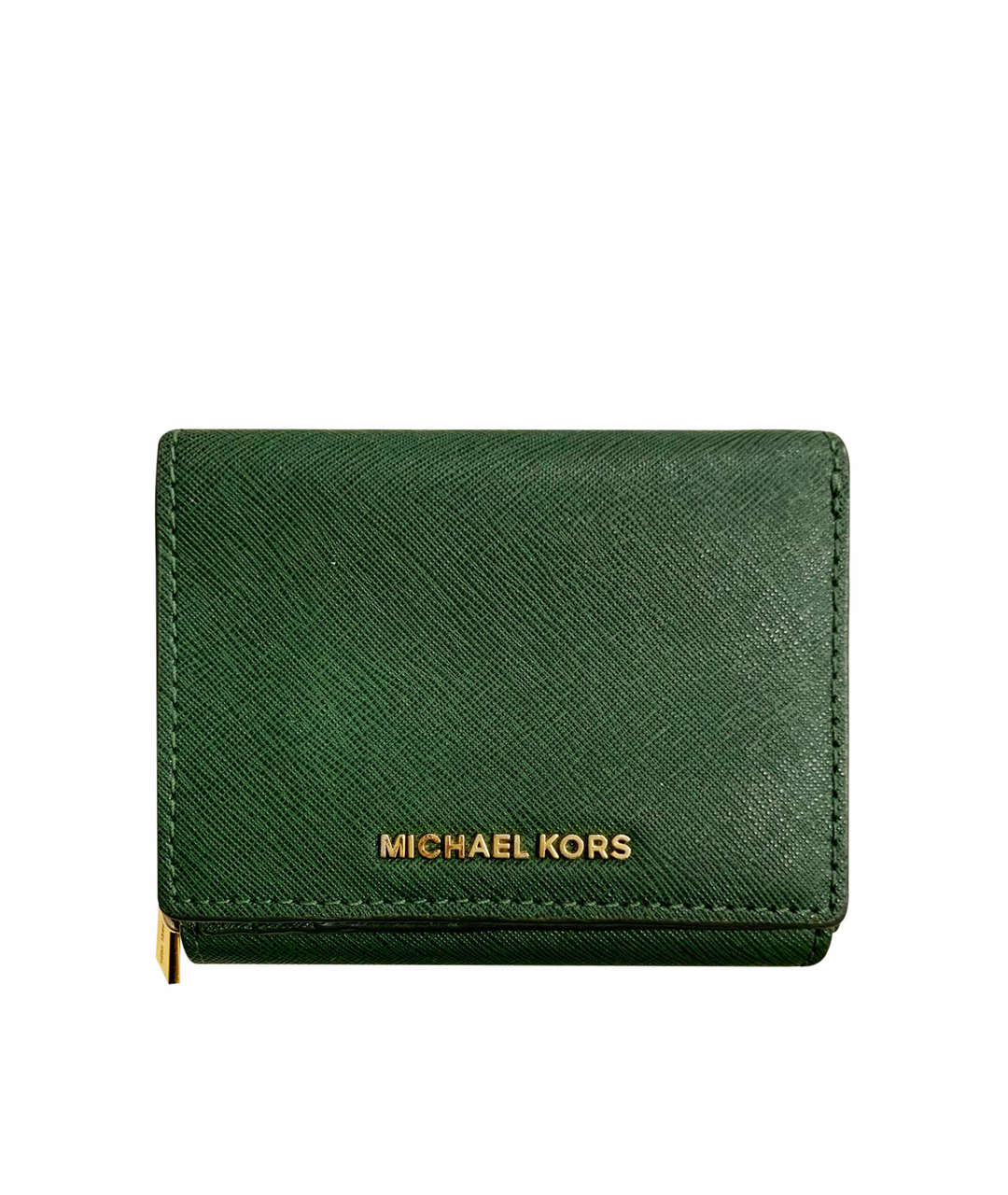 MICHAEL KORS Зеленый кожаный кошелек, фото 1