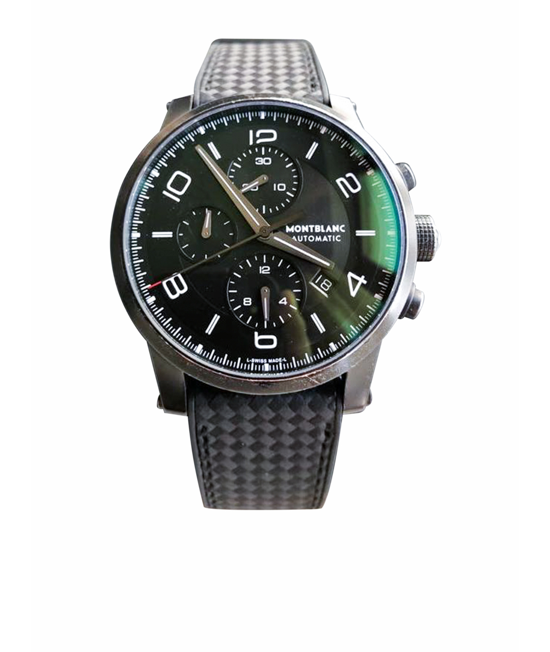 MONTBLANC Черные стальные часы, фото 1