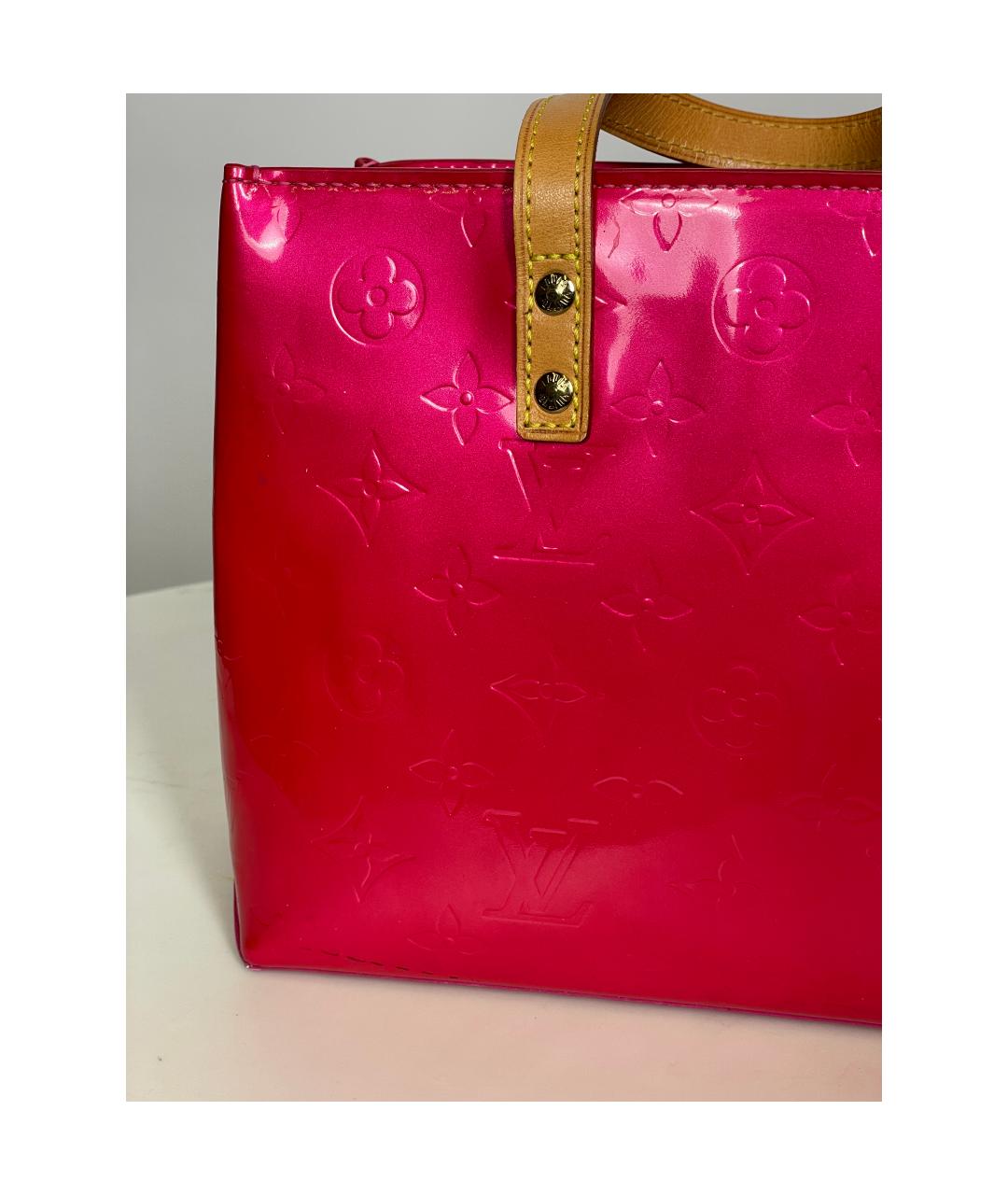 LOUIS VUITTON PRE-OWNED Розовая сумка с короткими ручками из лакированной кожи, фото 3