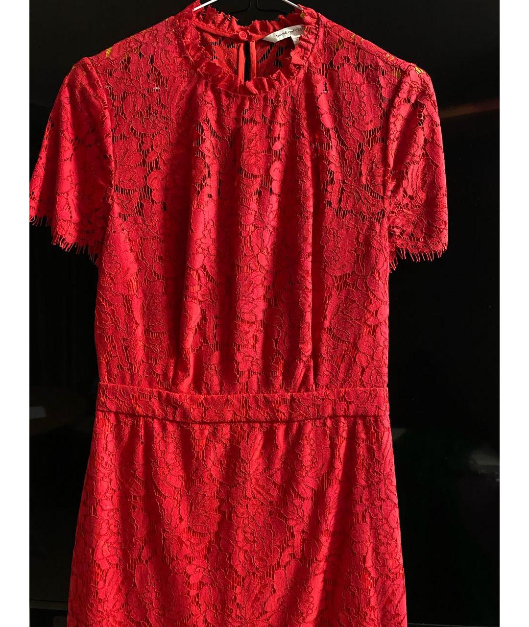 DIANE VON FURSTENBERG Красное коктейльное платье, фото 4