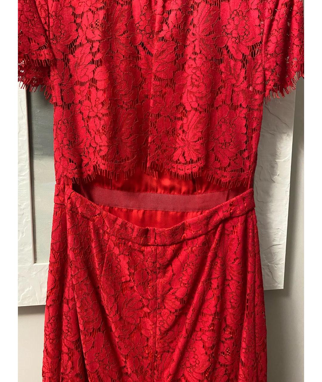 DIANE VON FURSTENBERG Красное коктейльное платье, фото 5