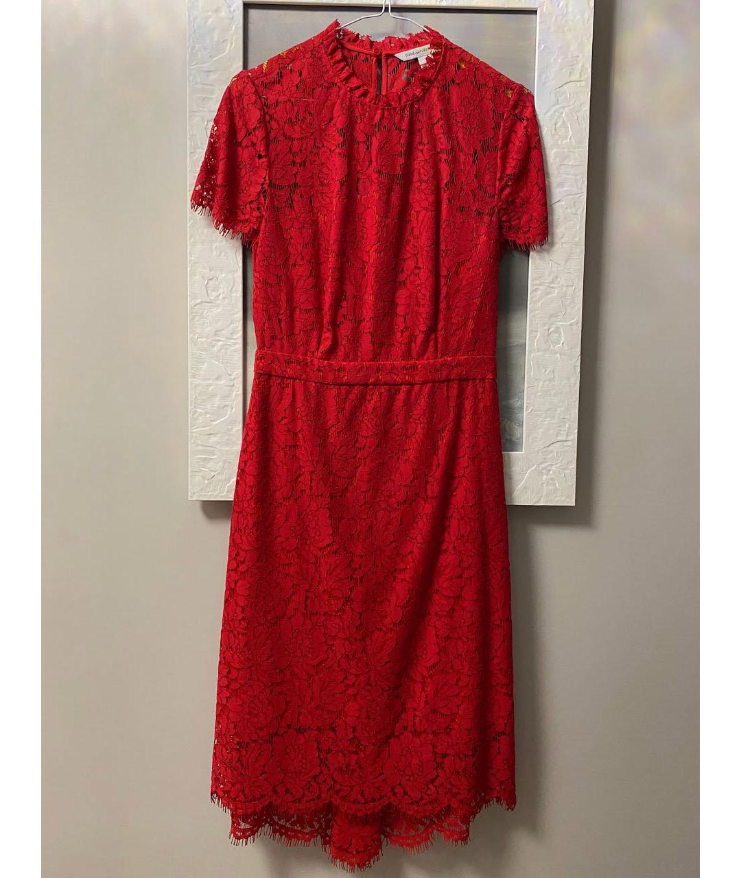 DIANE VON FURSTENBERG Красное коктейльное платье, фото 7