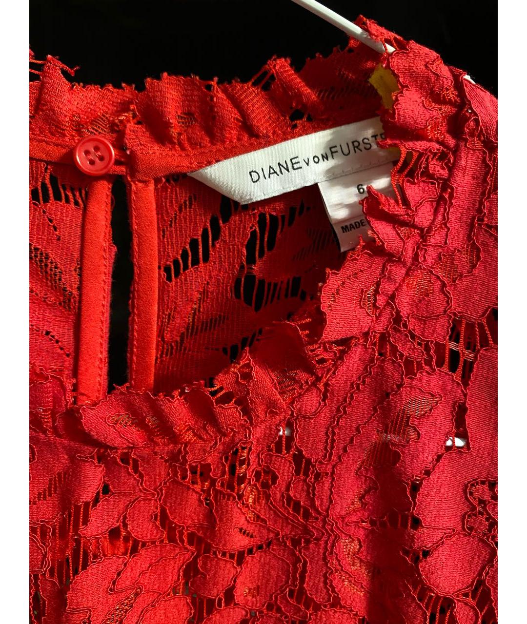 DIANE VON FURSTENBERG Красное коктейльное платье, фото 3
