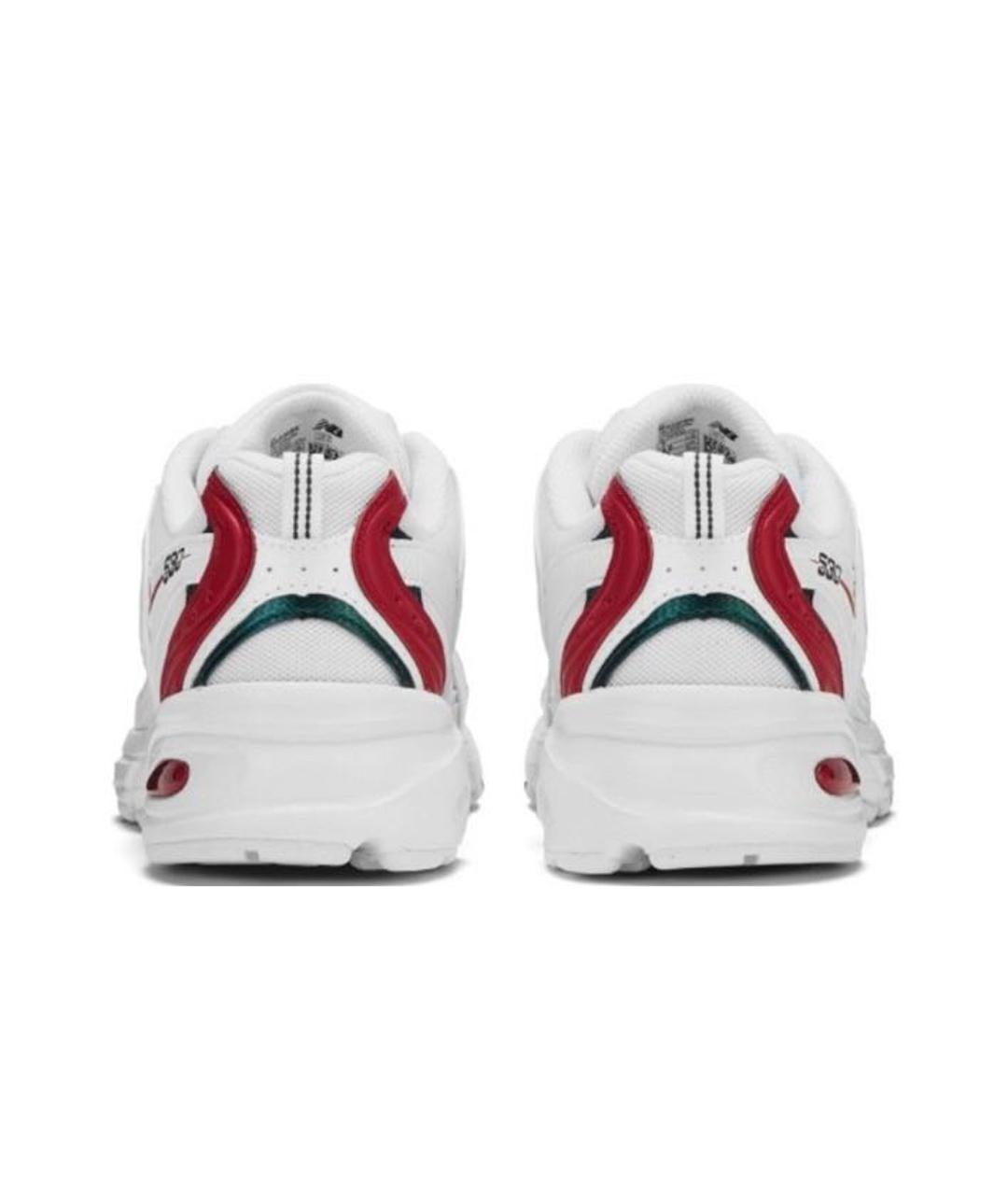 NEW BALANCE Белые текстильные кроссовки, фото 4