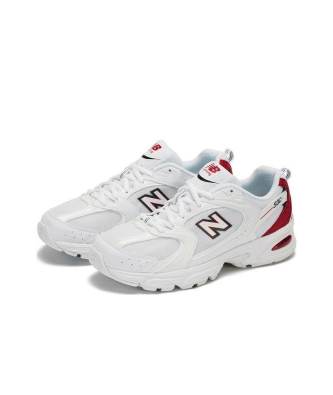 NEW BALANCE Белые текстильные кроссовки, фото 2