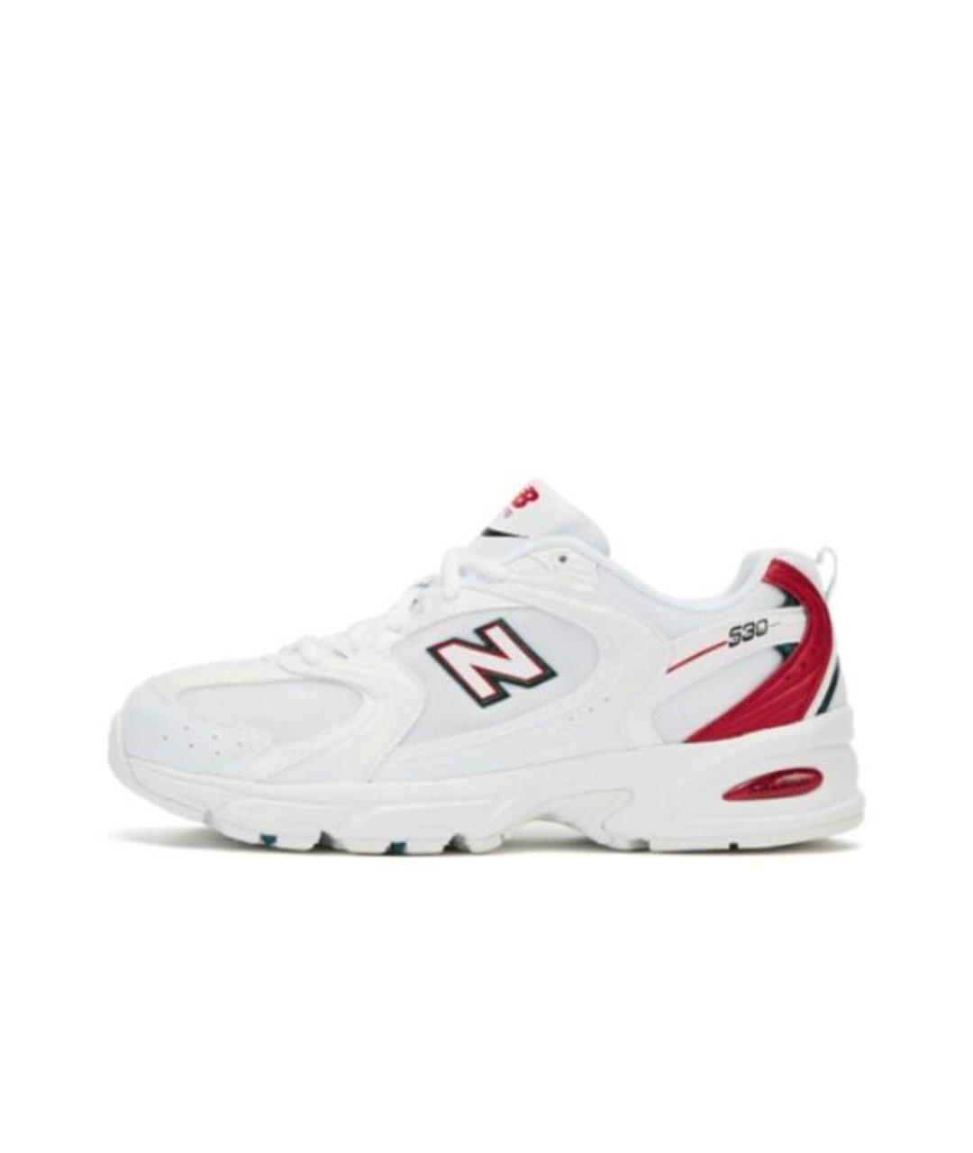 NEW BALANCE Белые текстильные кроссовки, фото 5