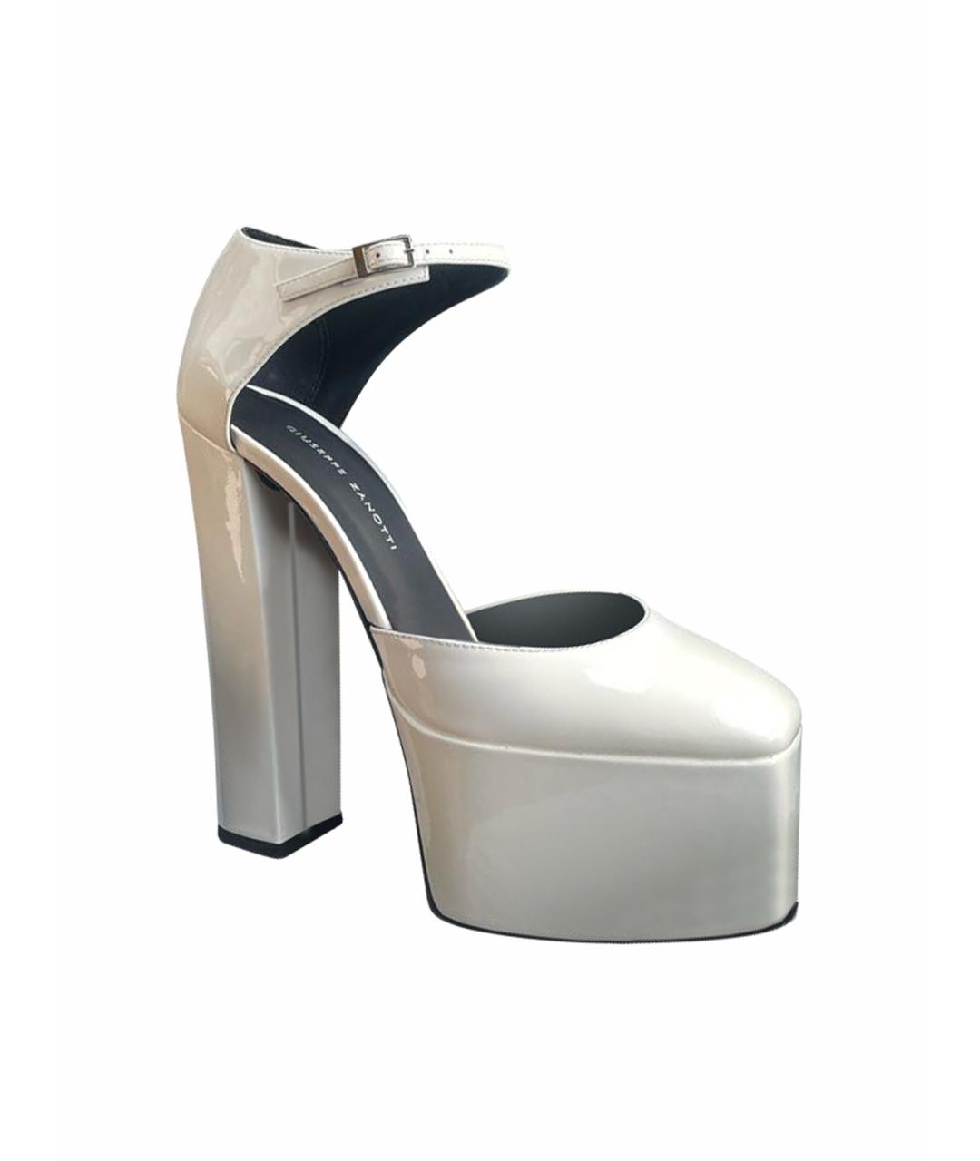 GIUSEPPE ZANOTTI DESIGN Белые туфли из лакированной кожи, фото 1