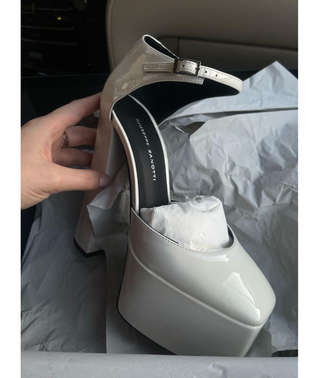 GIUSEPPE ZANOTTI DESIGN Белые туфли из лакированной кожи, фото 2