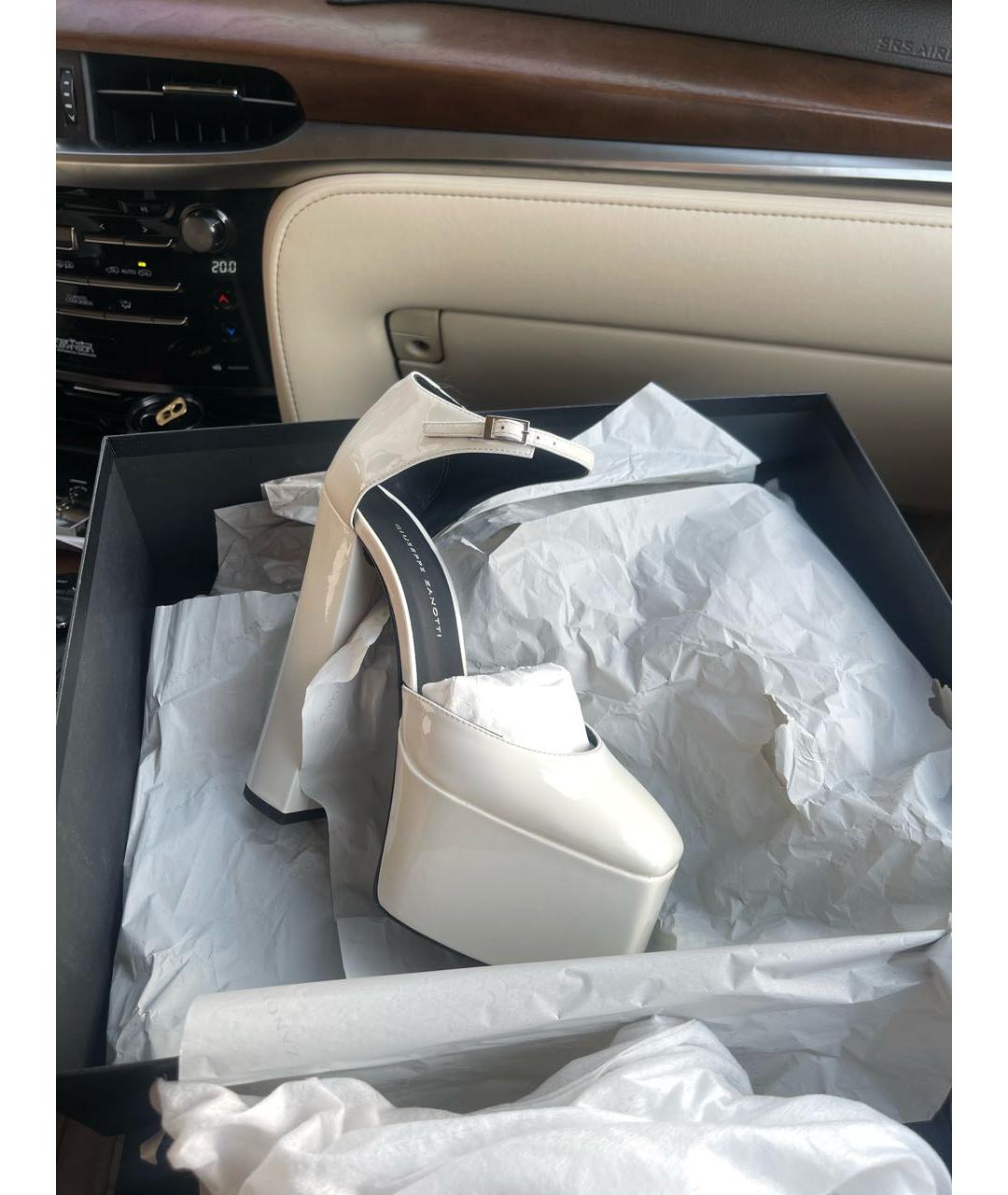 GIUSEPPE ZANOTTI DESIGN Белые туфли из лакированной кожи, фото 6